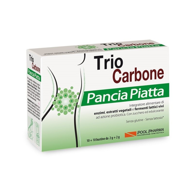 Trio Carbone Pancia Piatta 10 + 10 Bustine