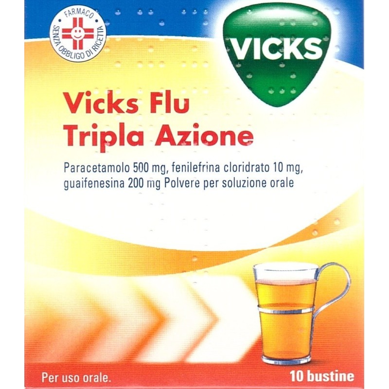 Bustine Vicks flu tripla azione contro il mal di gola