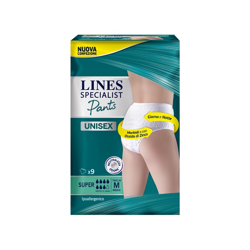 Fater Lines Specialist Pants Super M X 9 Pannolone Mutandina Indossabile Come Normale Biancheria Tipo Pull-on