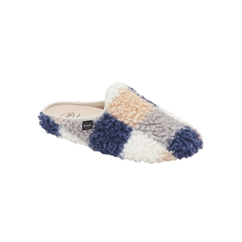 Scholl Shoes Calzatura Maddy Curly Synthetic Fur Woman Blue 39