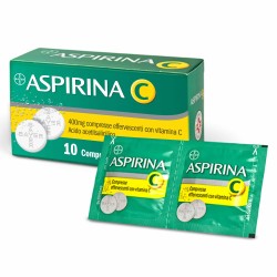 Aspirina con Vitamina C con 10 Compresse Effervescenti da 400 mg