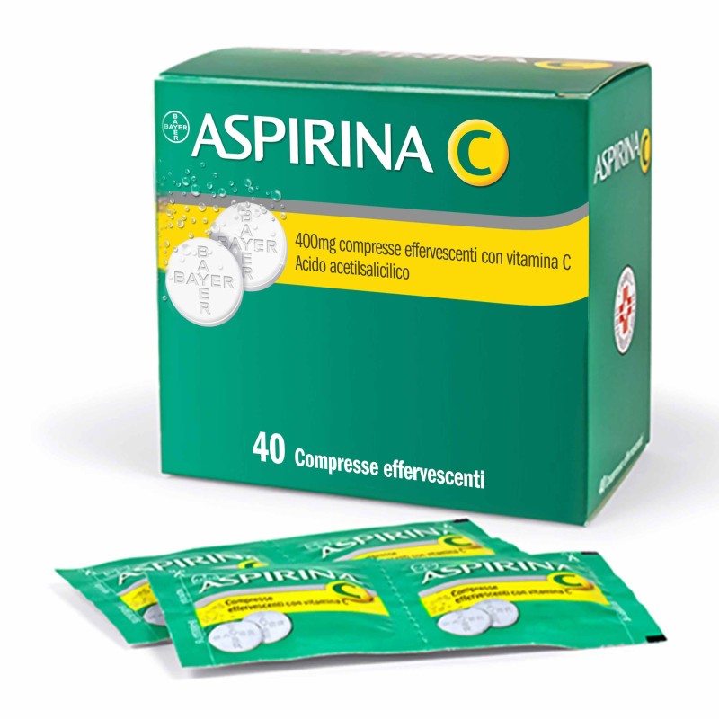 Aspirina 400 Mg con Vitamina C 40 Compresse Effervescenti