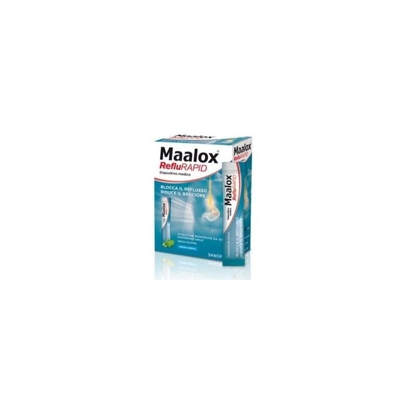 Opella Healthcare Italy Sospensione Orale Maalox Reflurapid 20 Bustine Monodose Da 10 Ml