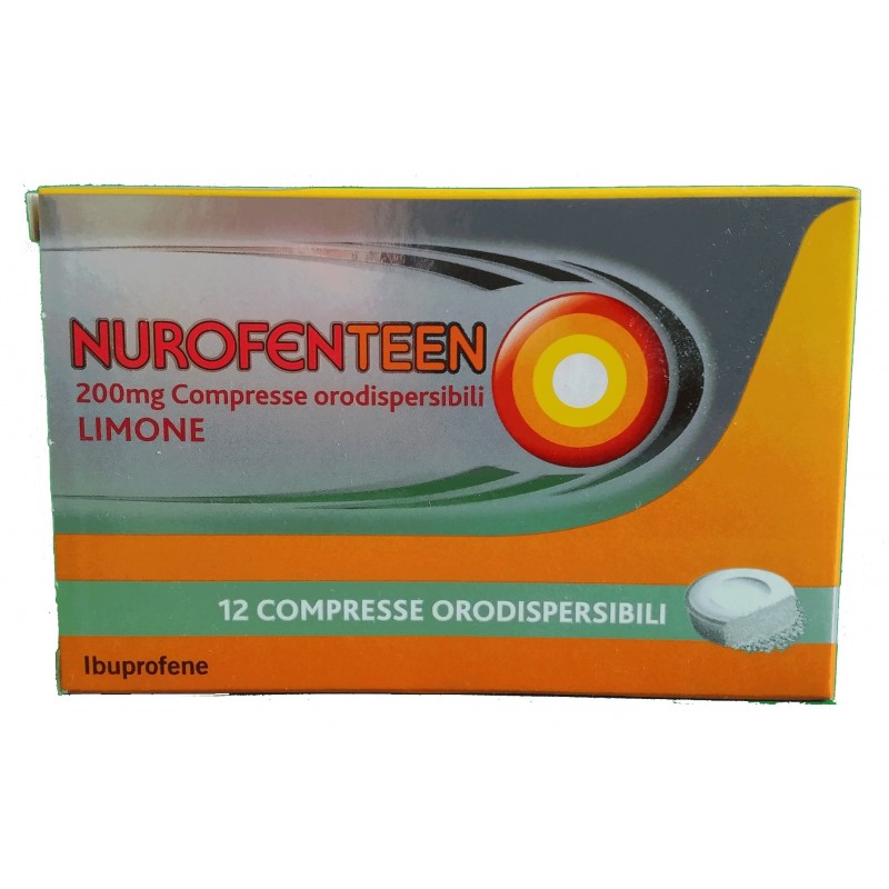 Reckitt Benckiser H. Nurofenteen, 200 Mg Compresse Orodispersibili Limone
