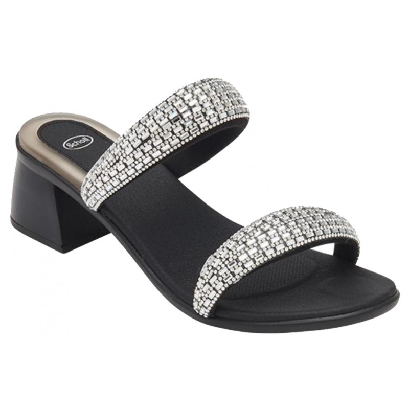 Scholl Shoes Lombard Microfibre+strass Woman Black 39