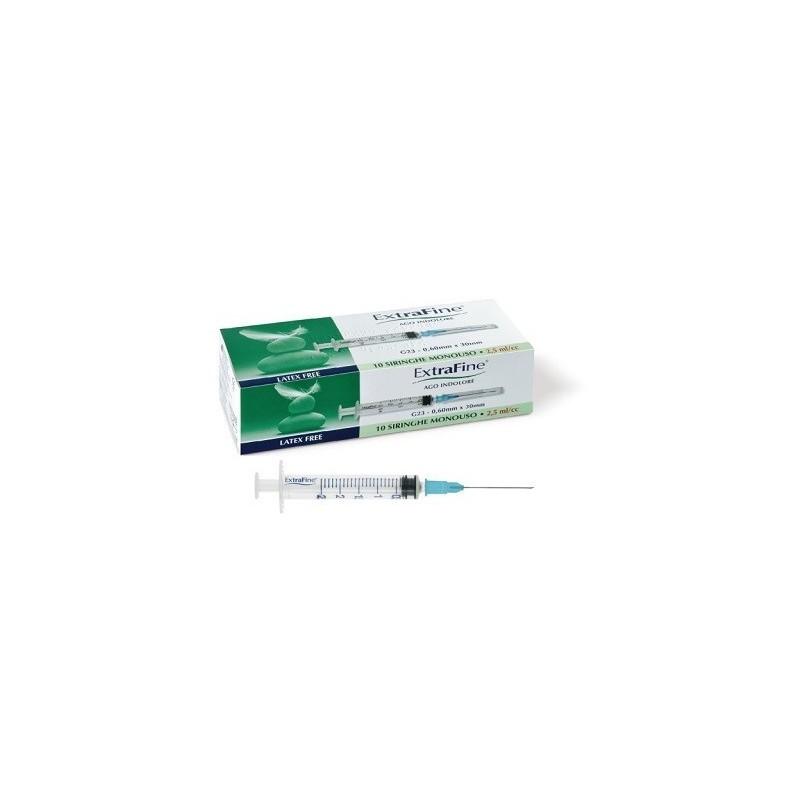 Desa Pharma Siringa Ipodermica Extrafine 2,5 Cc G23 0,60x30 10 Pezzi