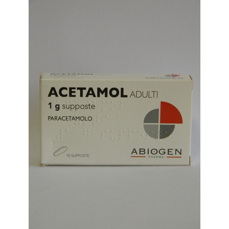 Abiogen Pharma Acetamol Adulti 1 G Supposte Acetamol 500 Mg Supposte Acetamol Bambini 250 Mg Supposte Acetamol Prima Infanzia 12