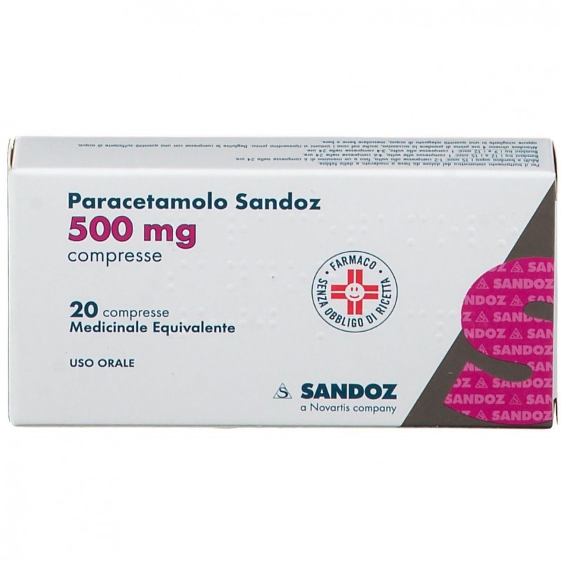 Paracetamolo Sandoz 500 Mg Compresse Medicinale Equivalente