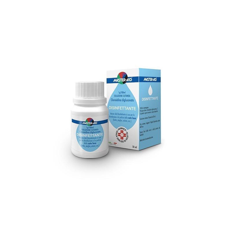 Pietrasanta Pharma Master-aid Disinfettante 1g/100ml Soluzione Cutanea  Clorexidina Digluconato