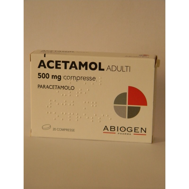 Abiogen Pharma Acetamol Adulti 500 Mg Compresse Paracetamolo