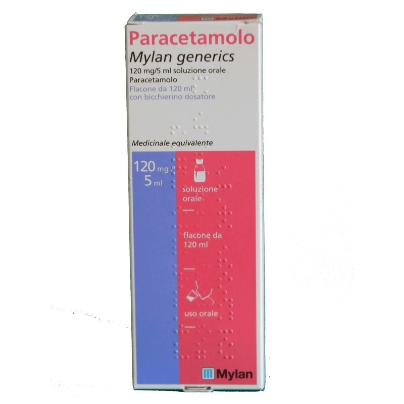 Paracetamolo Mylan Generics 120 Mg/5 Ml Soluzione Orale Medicinale Equivalente
