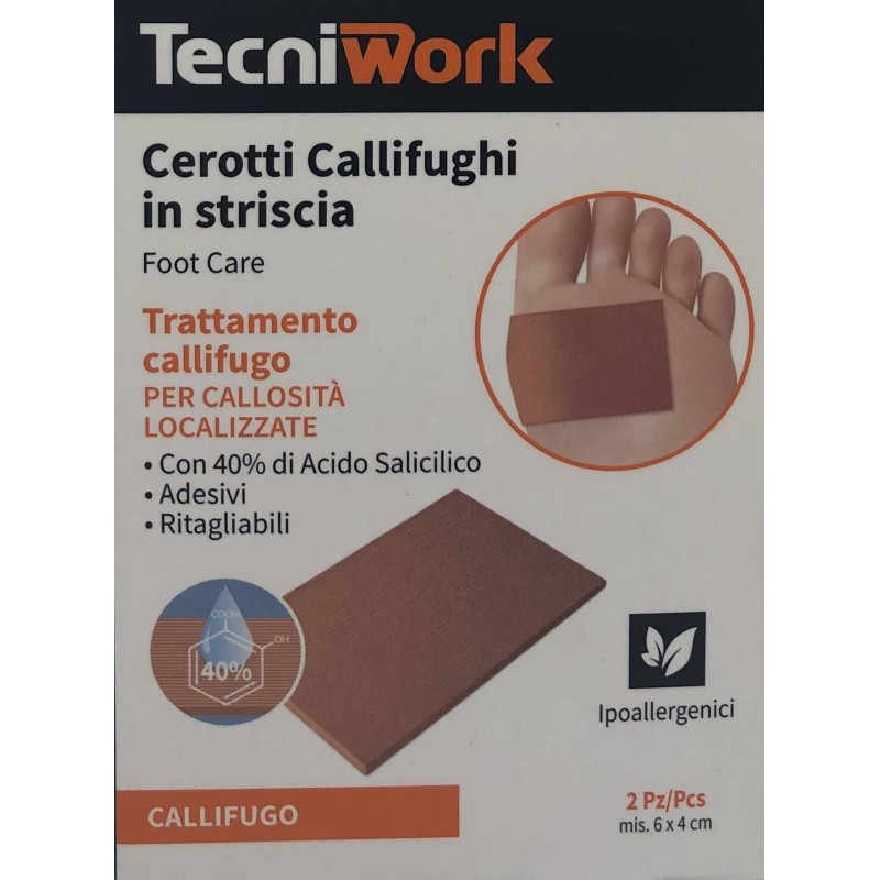 Tecniwork Cerotti Callifughi In Striscia Confezione Da 2 Pezzi