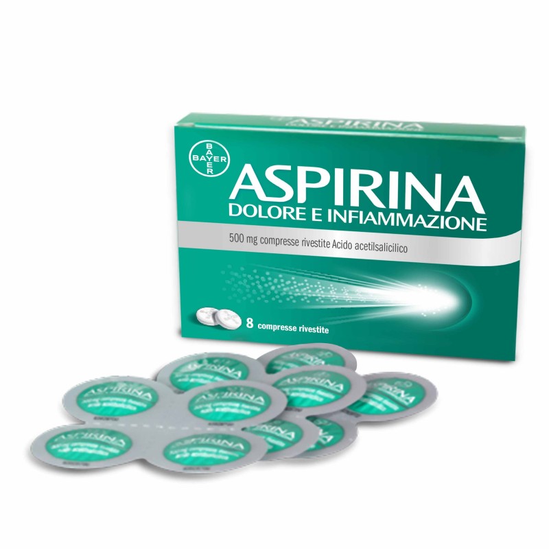 Bayer Aspirina Dolore E Infiammazione 500 Mg Compresse Rivestite Acido Acetilsalicilico