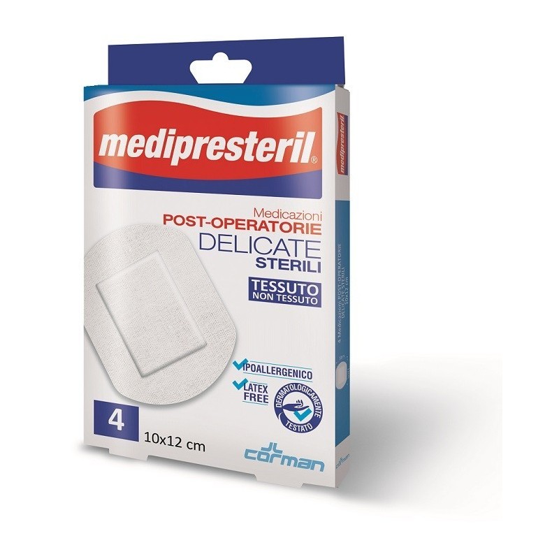 Corman Medicazione Post Operatoria Medipresteril Delicata Tnt 10x12cm 5 Pezzi