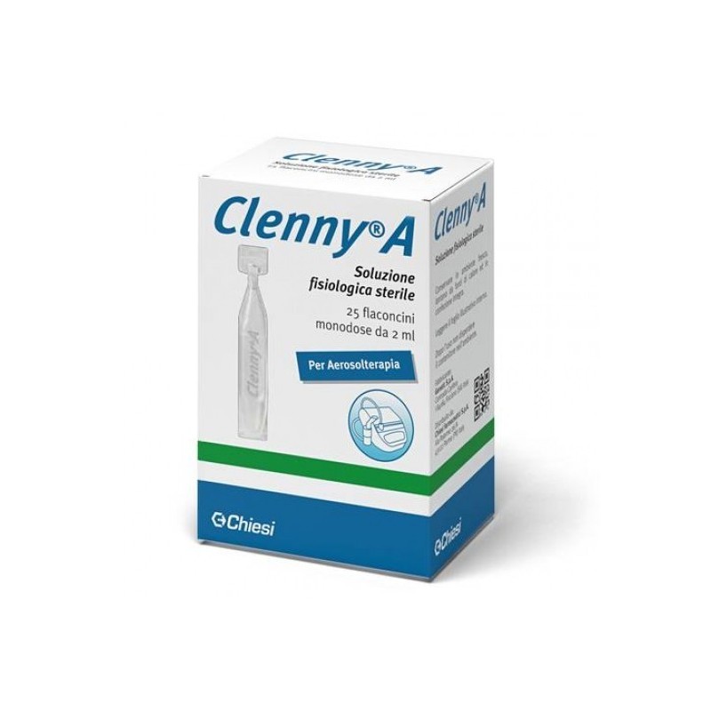 Chiesi Farmaceutici Clenny A Soluzione Fisiologica Sterile Per Aerosolterapia 25 Flaconcini Monodose Da 2 Ml