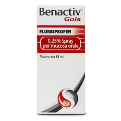 Spray Benactiv Gola Flurbiprofen per il mal di gola