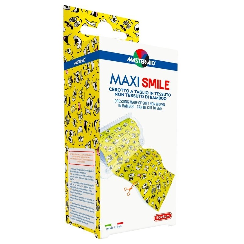 Pietrasanta Pharma Cerotto A Taglio Master-aid Maxi Smile Tnt 50 X 8 Cm