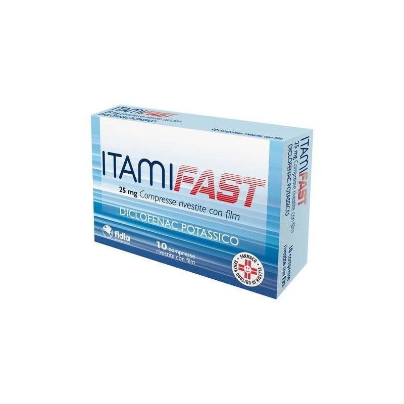 Fidia Farmaceutici Itamifast 25 Mg Compresse Rivestite Con Film Diclofenac Potassico