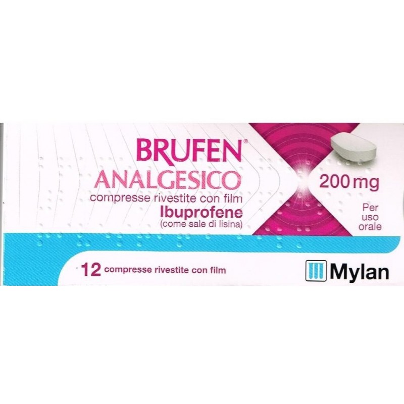 Mylan Brufen Analgesico 200 Mg Compresse Rivestite Con Film  Brufen Analgesico 400 Mg Compresse Rivestite Con Film Ibuprofene ( 