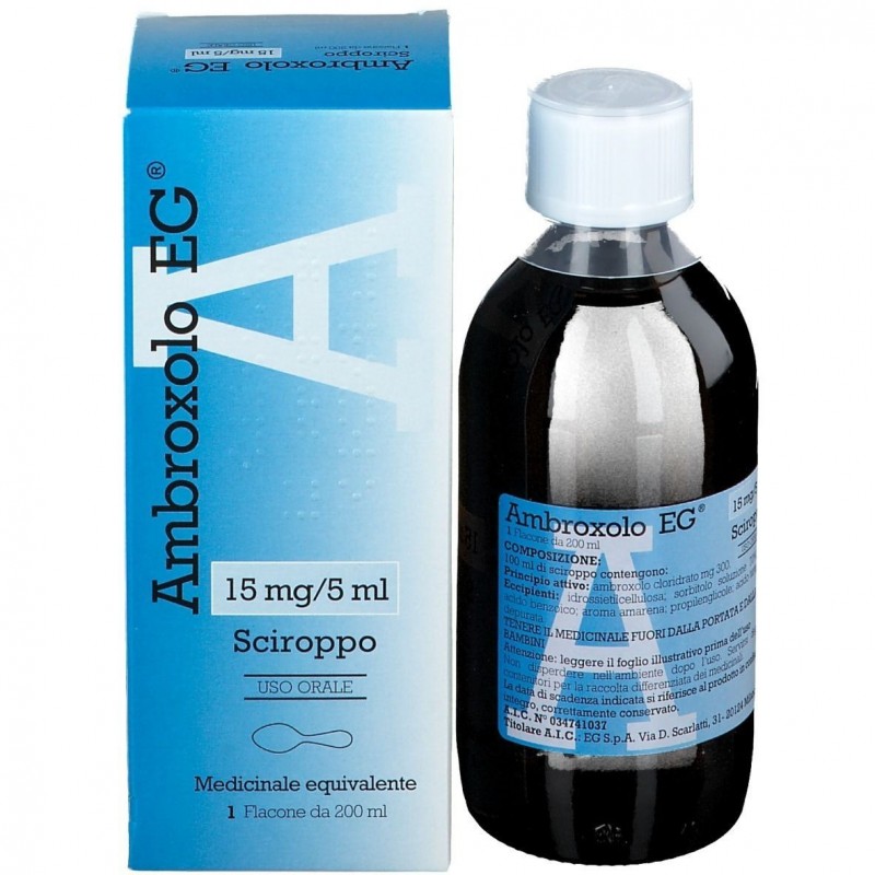 Ambroxolo Eg 15 Mg/5 Ml Sciroppo Ambroxolo Eg 30 Mg/10 Ml Sciroppo Medicinale Equivalente