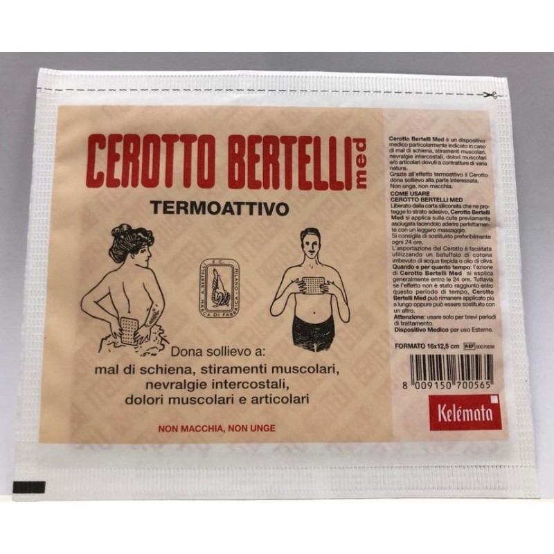 Kelemata Bertelli Cerotto Med Medio 16 X 12,5 Cm