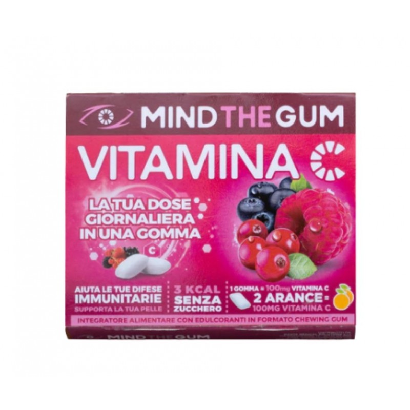 Dante Medical Solution Mind The Gum Vitamina C Frutti Rossi 18 Gomme Confettate Senza Zucchero