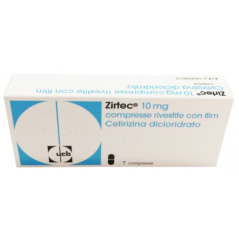Ucb Pharma Zirtec 10 Mg Compresse Rivestite Con Film Cetirizina Dicloridrato