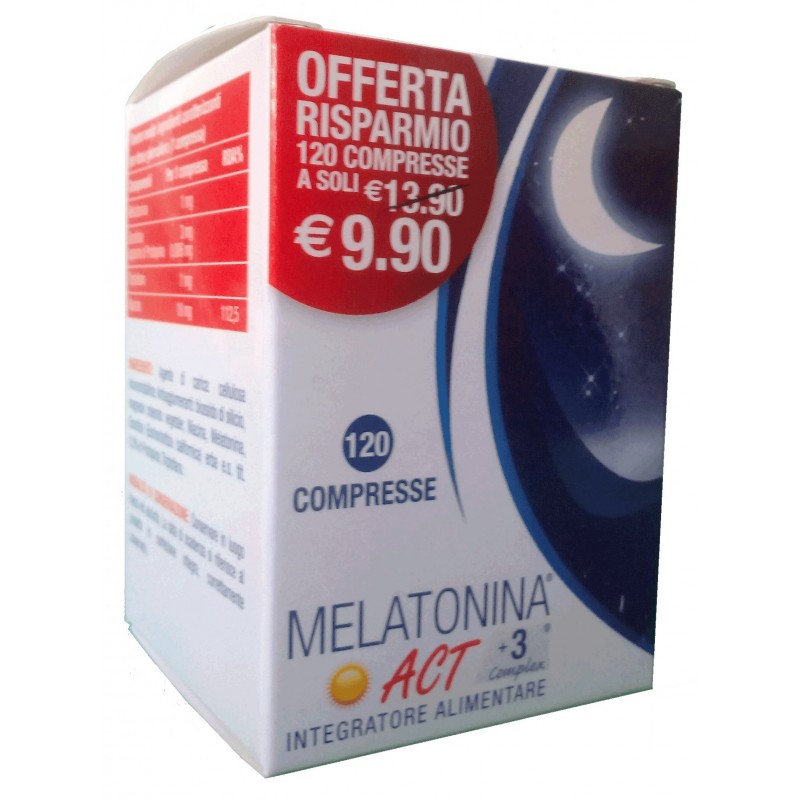 F&f Melatonina Act 1mg +3 Complex 120 Compresse