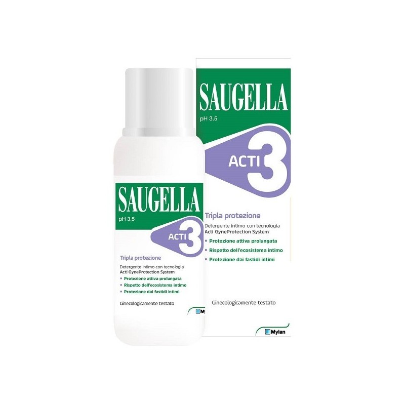 Meda Pharma Saugella Acti3 Detergente Intimo 250 Ml