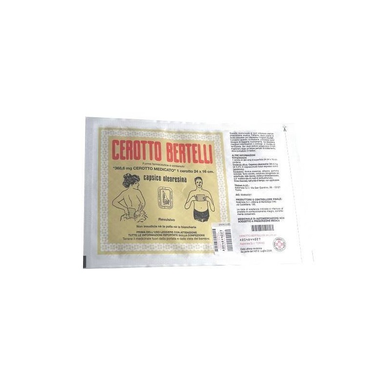 Kelemata Cerotto Bertelli 96,5 Mg Cerotto Medicato Capsico Oleoresina
