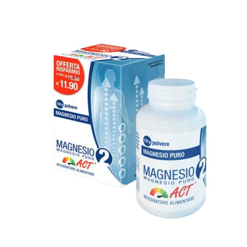 F&f Magnesio 2 Act Puro Polvere 150 G