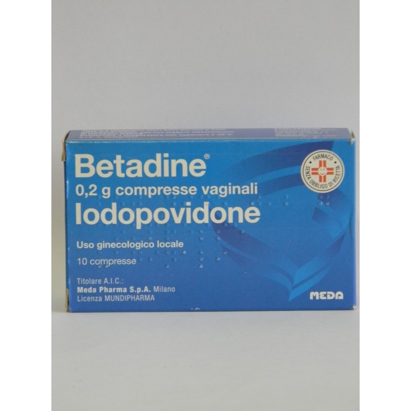 Viatris Healthcare Limited Betadine 0,2 G Compresse Vaginali Iodopovidone
