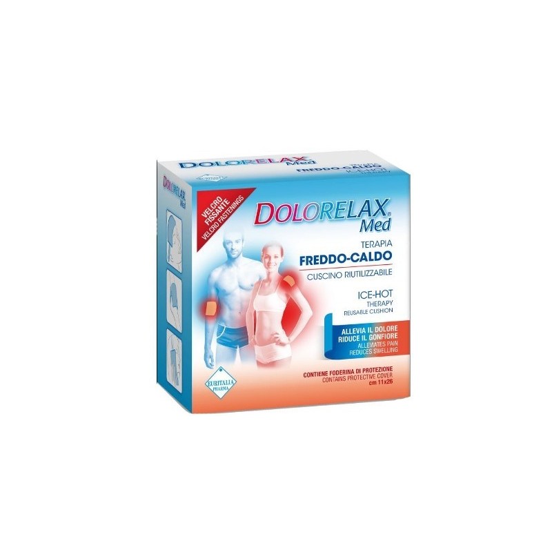 Euritalia Pharma Ice Hot Dolorelax Cuscino Riutilizzabile Con Velcro Fissante 11x26 Cm