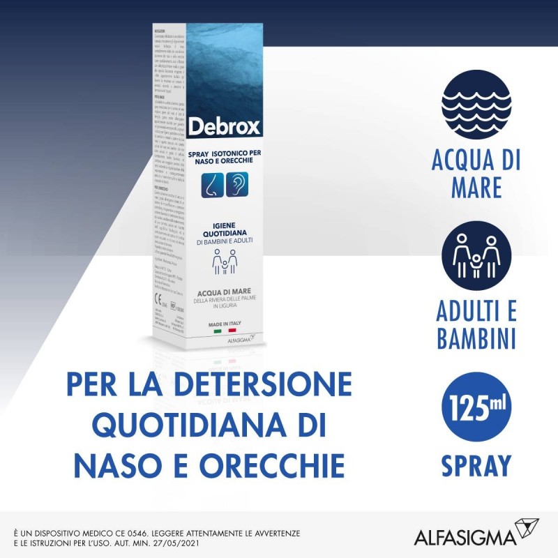 Alfasigma Debrox Spray Naso Orecchie B/a 125ml