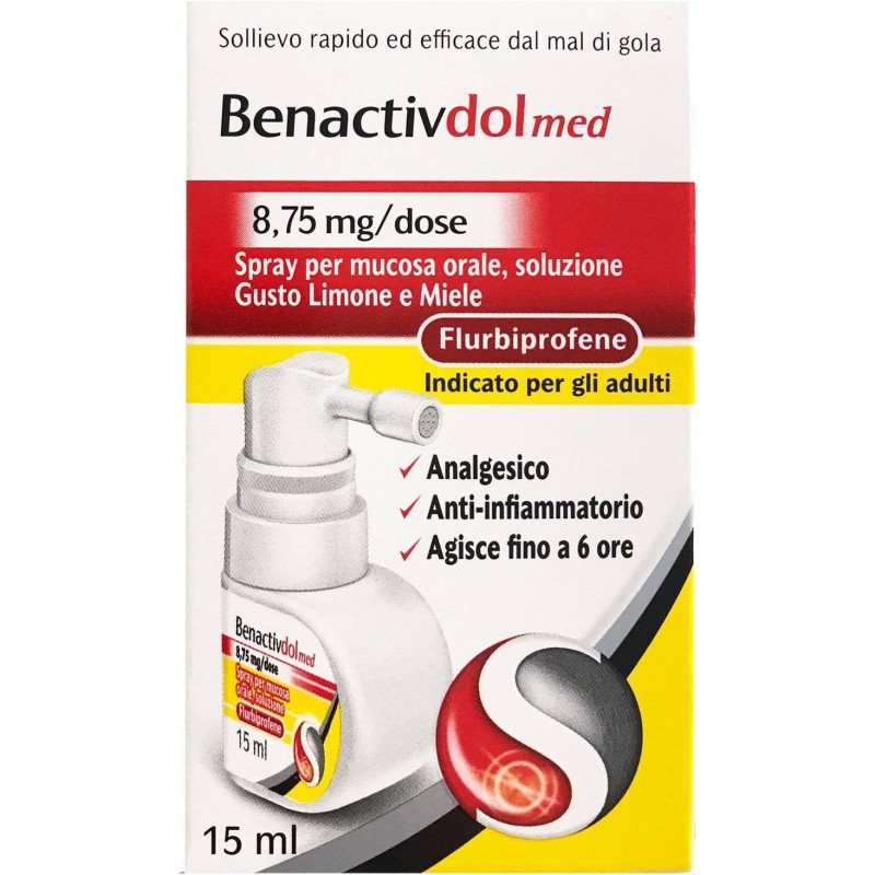Reckitt Benckiser H. Benactivdolmed 8,75 Mg/dose Spray Per Mucosa Orale, Soluzione Flurbiprofene