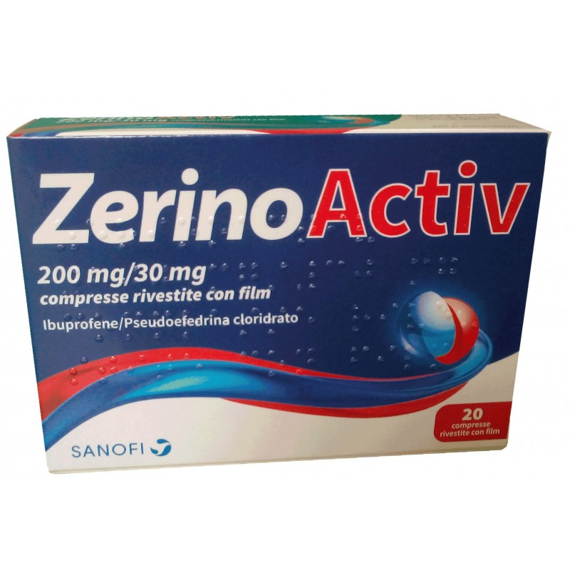 Zentiva Italia Zerinoactiv 200 Mg/30 Mg Compresse Rivestite Con Film Ibuprofene/pseudoefedrina Cloridrato