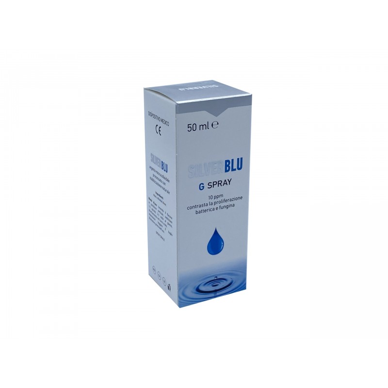 Biogroup Societa' Benefit Silver Blu G Spray Via Orale Contrasta La Proliferazione Batterica E Fungina 50 Ml