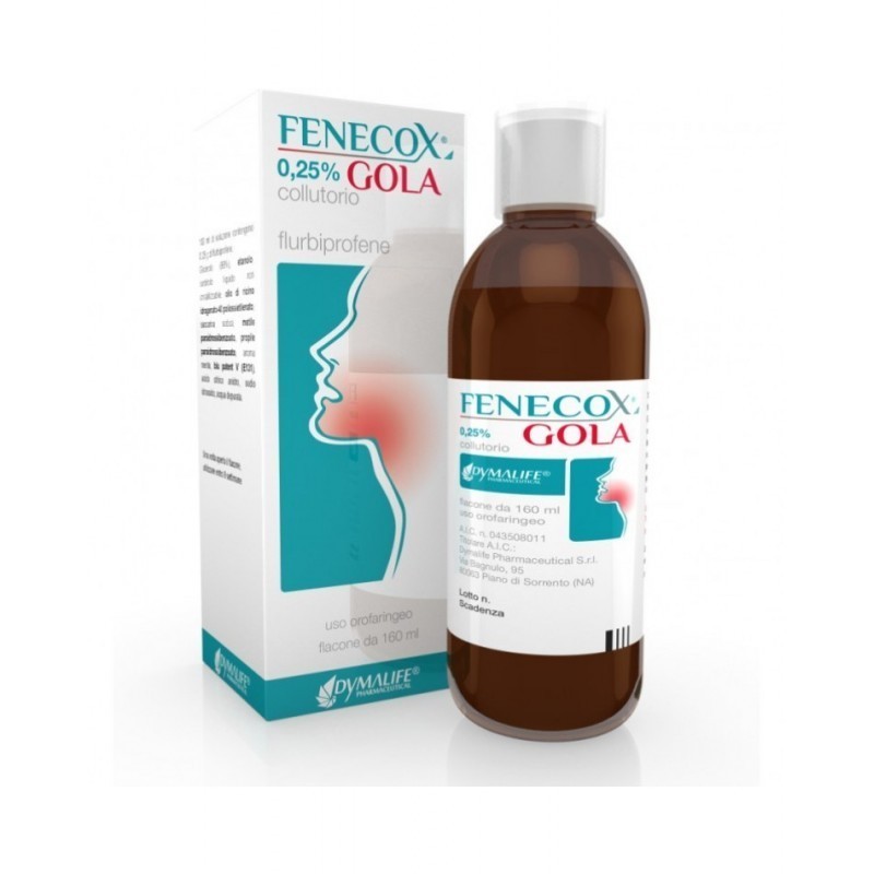 Dymalife Pharmaceutical Fenecox 0,25% Collutorio Fenecox 0,25% Spray Per Mucosa Orale