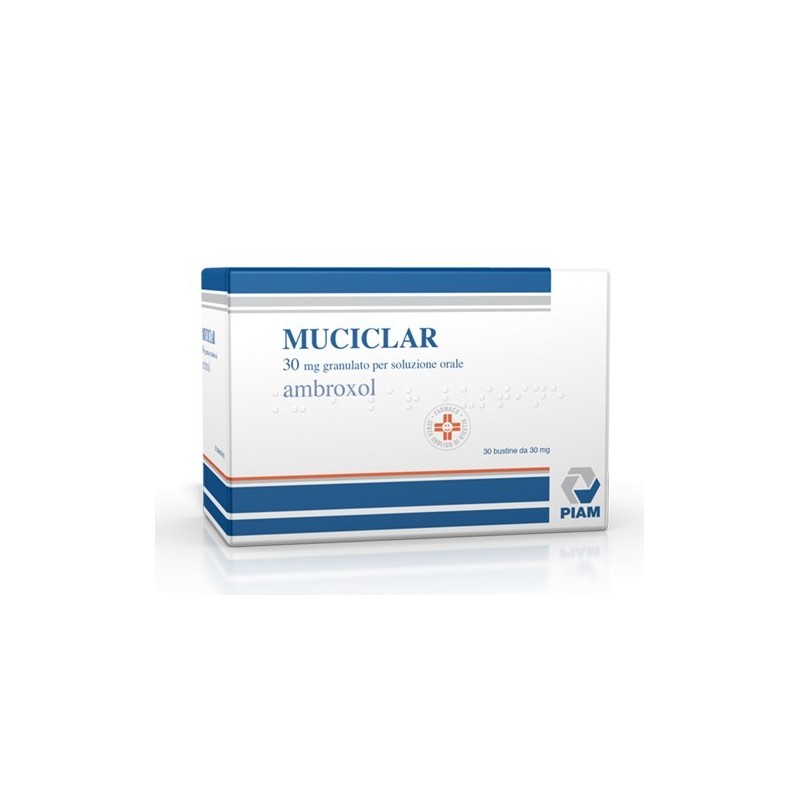 Piam Farmaceutici Muciclar 15mg/5ml Sciroppo Muciclar 75 Mg Capsule A Rilascio Prolungato Muciclar 30 Mg Granulato Per Soluzione