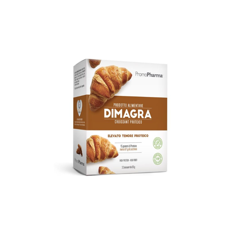 Promopharma Dimagra Croissant Proteico 3 Pz Da 50 G