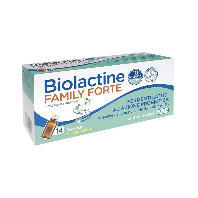 Sella Biolactine Family Forte 10 Miliardi 14 Flaconcini Da 9 Ml
