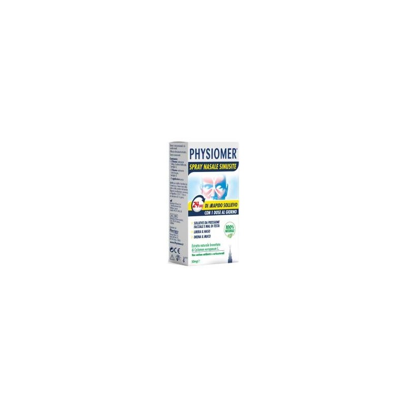 Perrigo Italia Physiomer Spray Nasale Sinusite 2 Pezzi 1 Flacone Da 50 Mg Di Estratto Di Ciclamino Naturale Liofilizzato + 1 Fia
