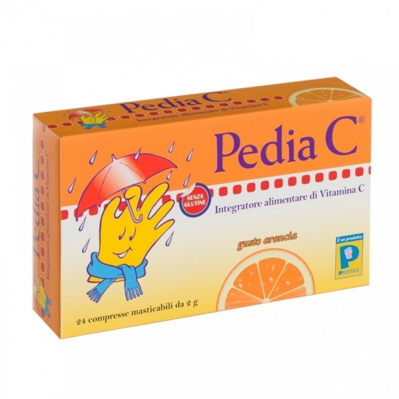 Pediatrica Pedia C Arancia 24 Compresse Masticabili
