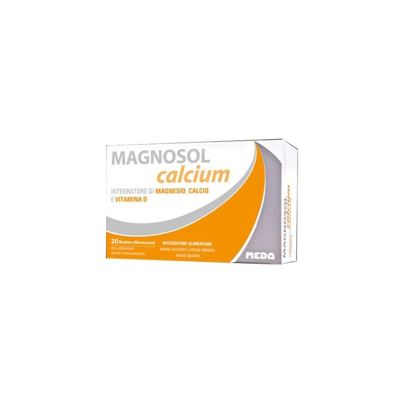 Meda Pharma Magnosol Calcium Polvere Effervescente 20 Bustine