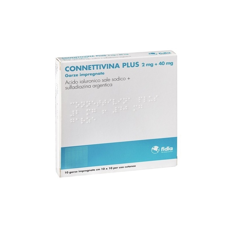 Fidia Farmaceutici Connettivina Plus 2 Mg + 40 Mg Garze Impregnate Connettivina Plus 4 Mg + 80 Mg Garze Impregnate Connettivina 