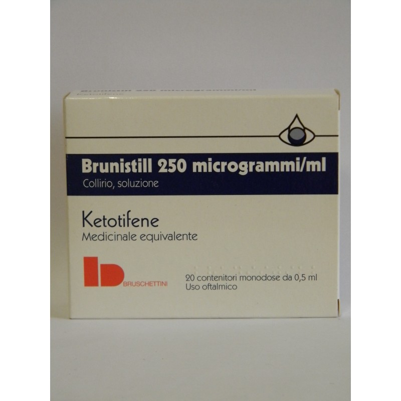 Bruschettini Brunistill 250 Microgrammi/ml Collirio, Soluzione Medicinale Equivalente