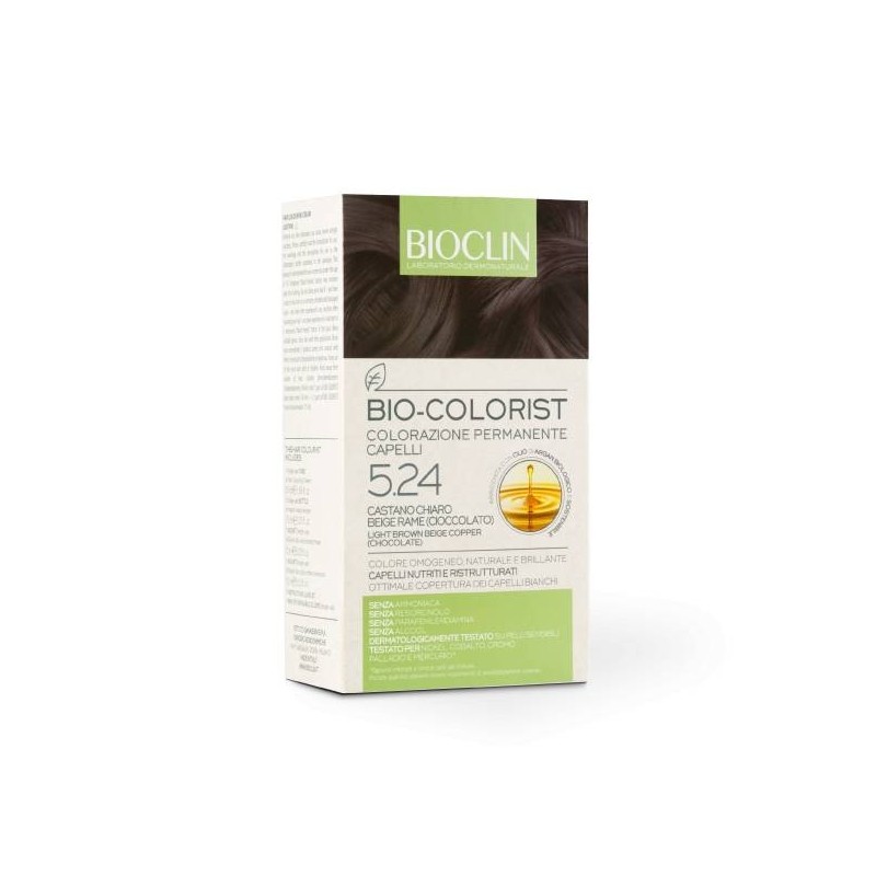 Ist. Ganassini Bioclin Bio Colorist 5,24 Castano Chiaro Beige Rame Cioccolato
