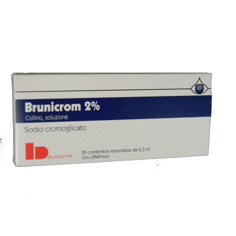 Bruschettini Brunicrom 2% Collirio, Soluzione Sodio Cromoglicato