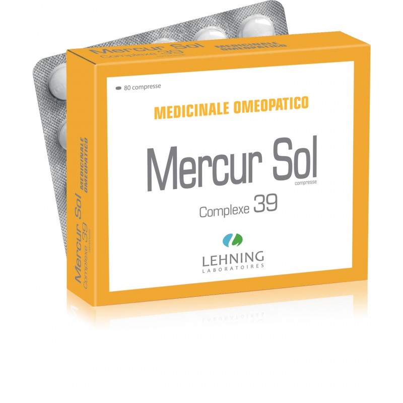 Lehning Laboratoires Lehning 39 Mercur Sol 80 Compresse