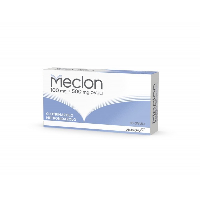 Alfasigma Meclon “100 Mg + 500 Mg Ovuli” Metronidazolo, Clotrimazolo